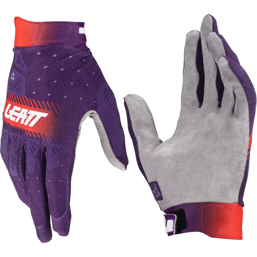 Leatt MOTO 2.5 X-FLOW Cross motorcycle gloves Purple