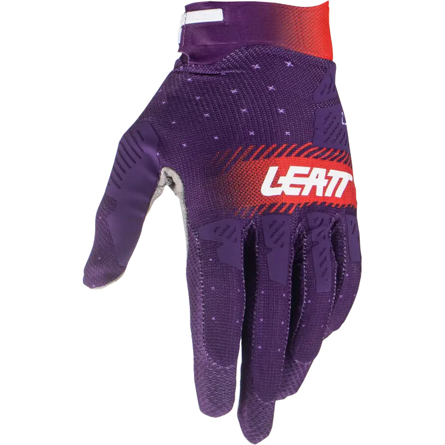 Leatt MOTO 2.5 X-FLOW Cross motorcycle gloves Purple