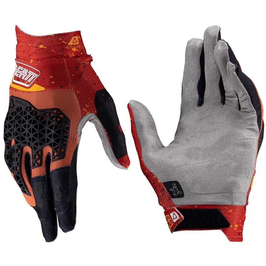 Leatt MOTO 4.5 LITE Rotes Kreuz Motorradhandschuhe