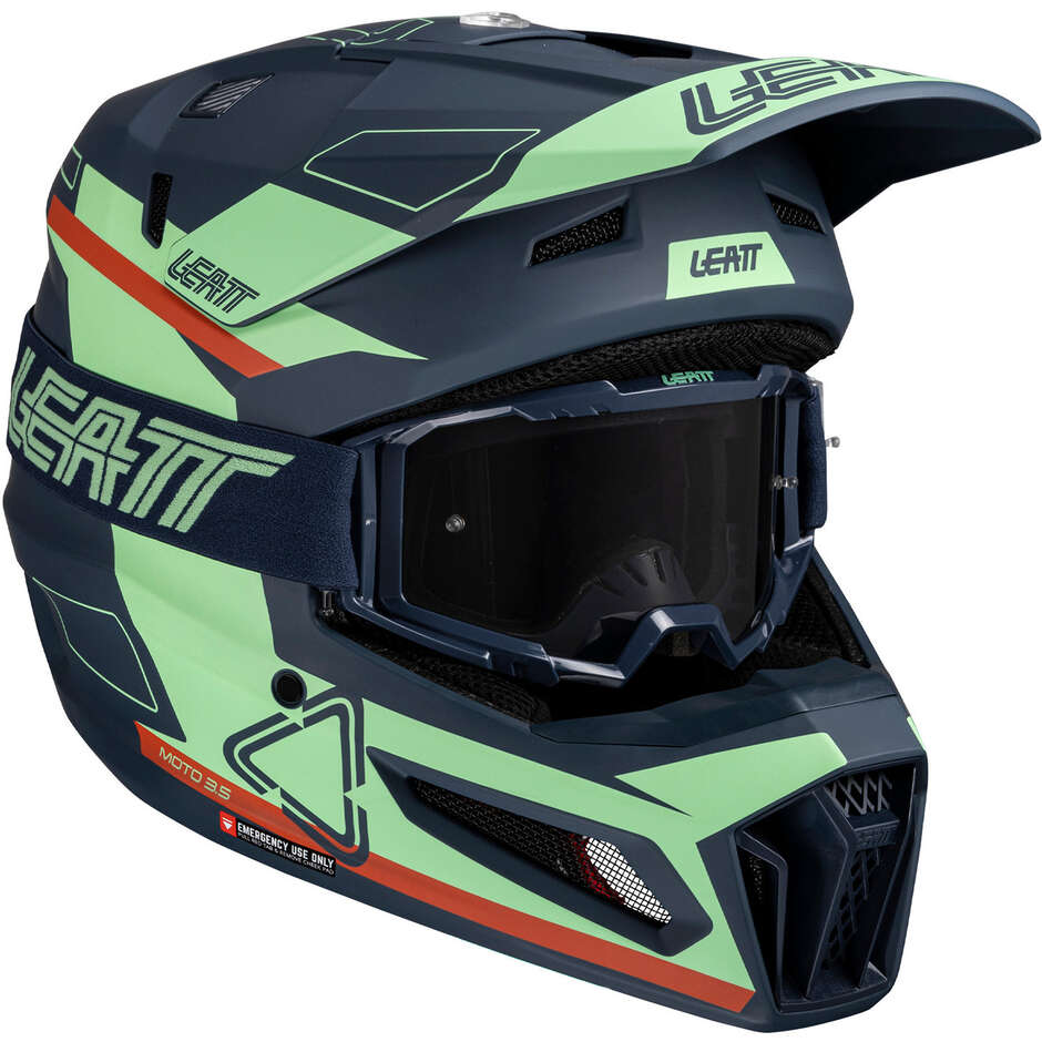 Leatt Moto Cross Helmet KIT MOTO 3.5 V25 MATCHA Green