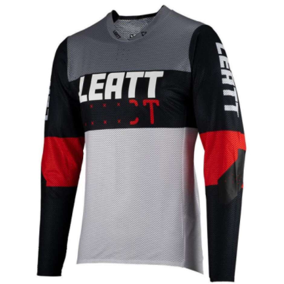 Leatt MTB GRAVITY 4.0 JR Graues MTB-Trikot für Jungen