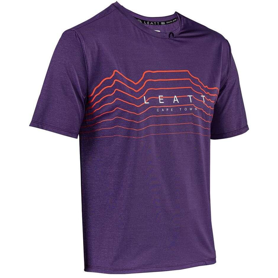 Leatt MTB TRAIL 1.0 X-FLOW Lila MTB-Trikot