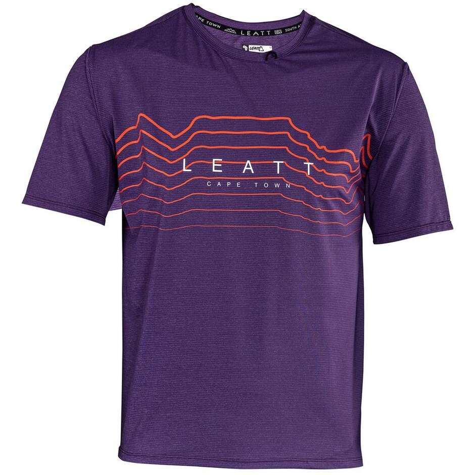 Leatt MTB TRAIL 1.0 X-FLOW Lila MTB-Trikot
