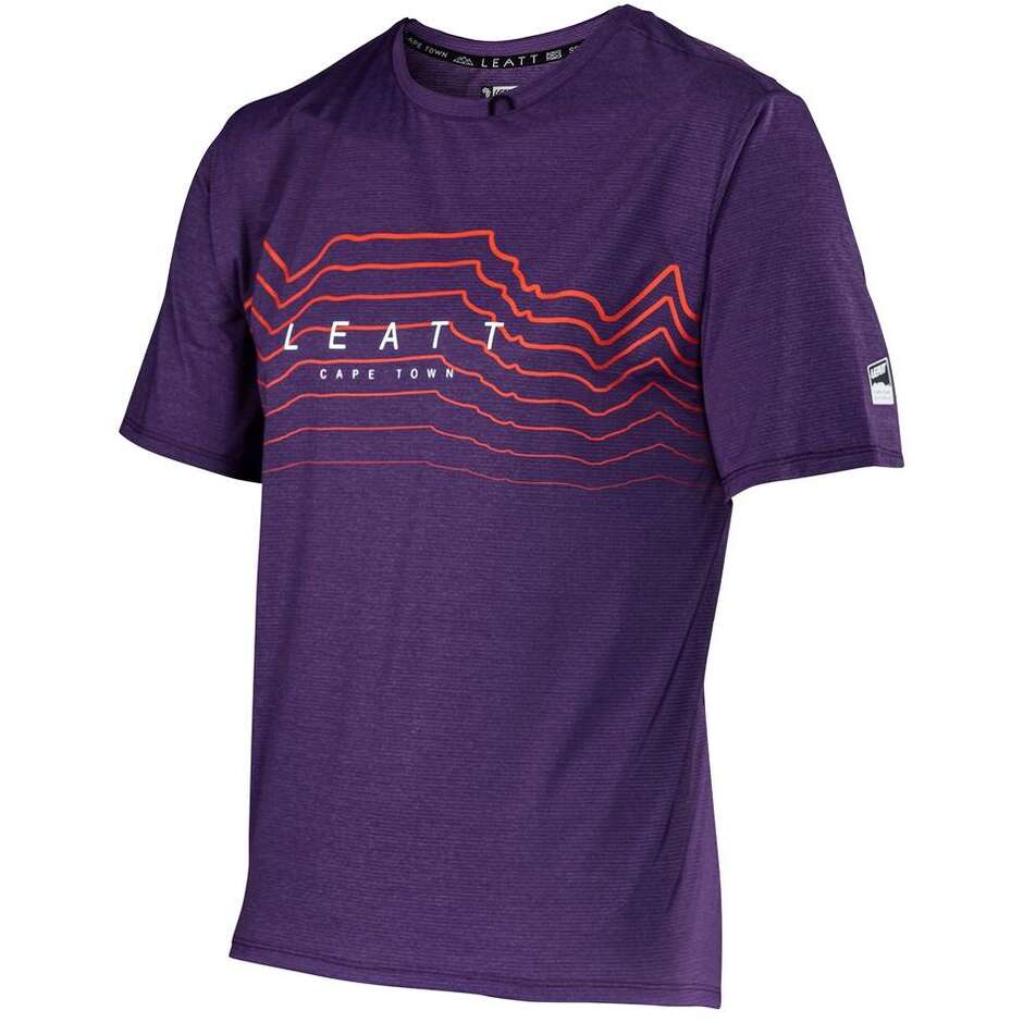 Leatt MTB TRAIL 1.0 X-FLOW Purple MTB Jersey
