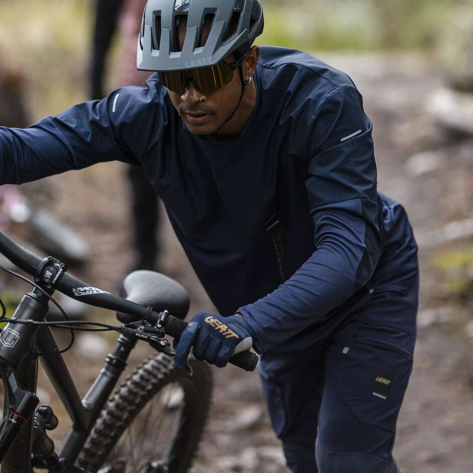 Leatt MTB Trail 6.0 Cargo Langarmtrikot Blau