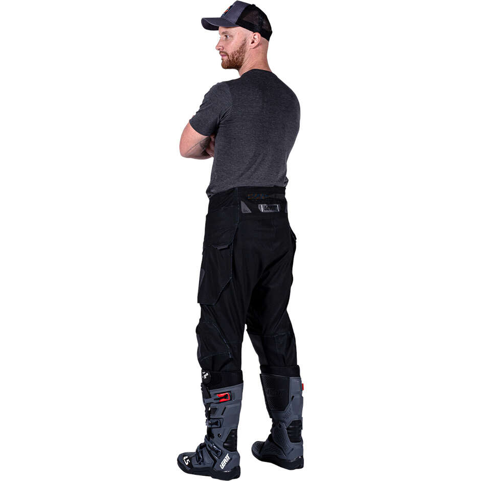 Leatt PANT ADV RALLY 5.5 Schwarze Adventure-Motorradhose