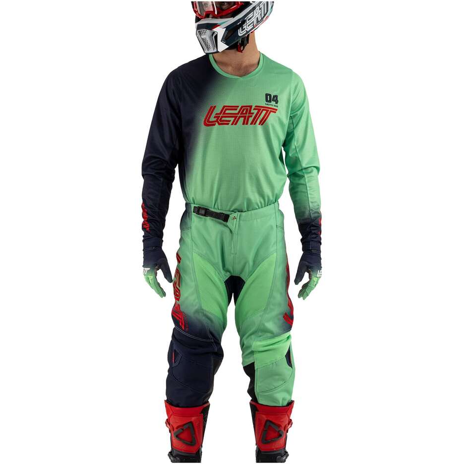 Leatt RIDE KIT 3.5 Green Motocross Jersey and Pants Kit