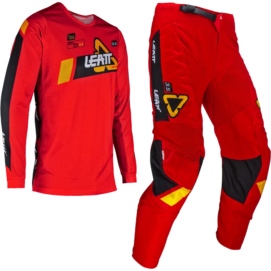 Leatt RIDE KIT 3.5 MINI Rot Motocross Komplett Junge
