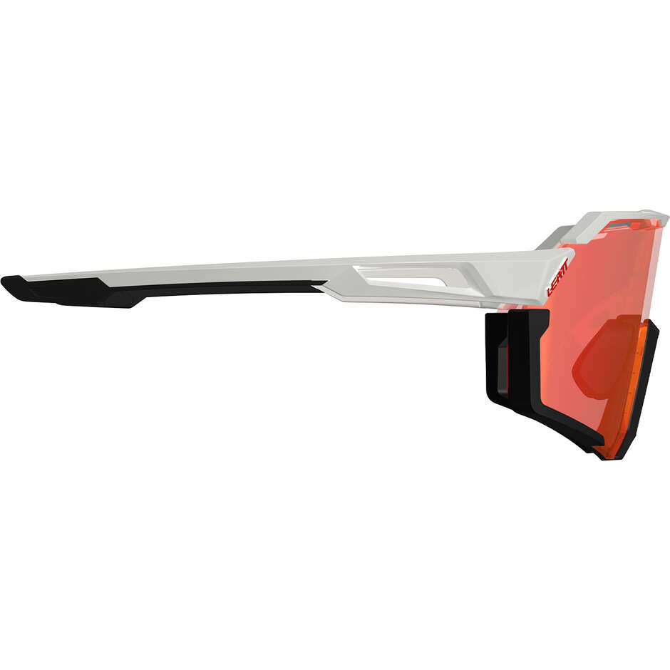 Leatt RideViz Pro Iriz Cryztal Brille, groß, Schwarz/Weiß (Rot 13%)