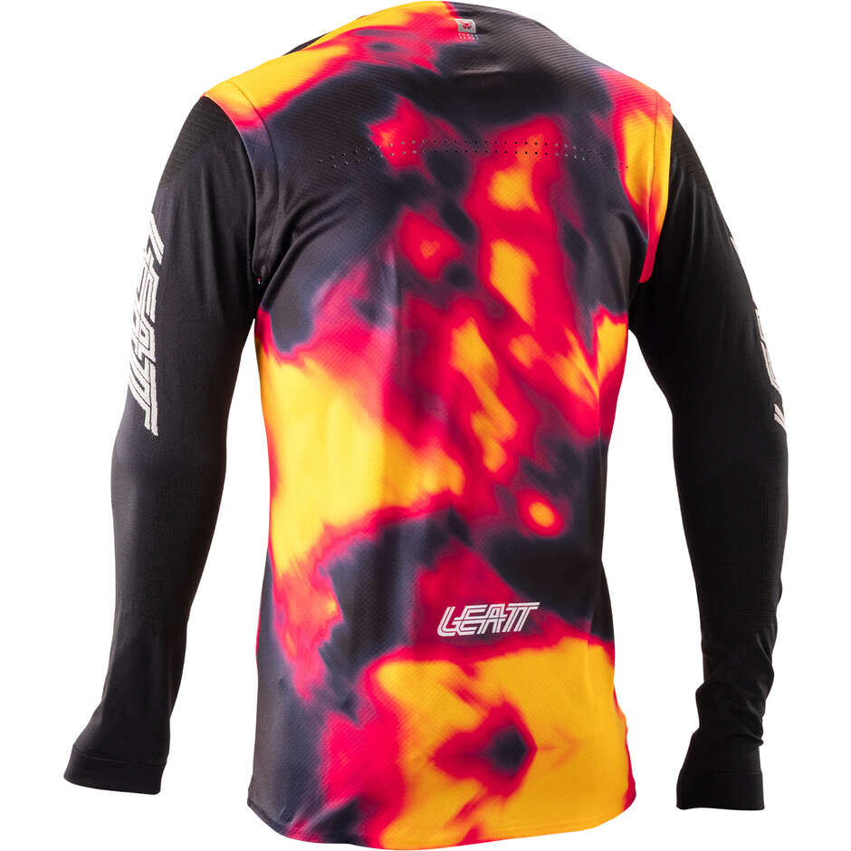 Leatt Tecnica MTB Gravity 8.0 Long Sleeve Jersey Red / Purple / Orange