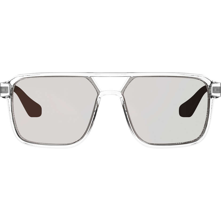 Leatt TheViz Pyrenees Polarized Glasses Clear/Silver (Brown/Silver 20%)