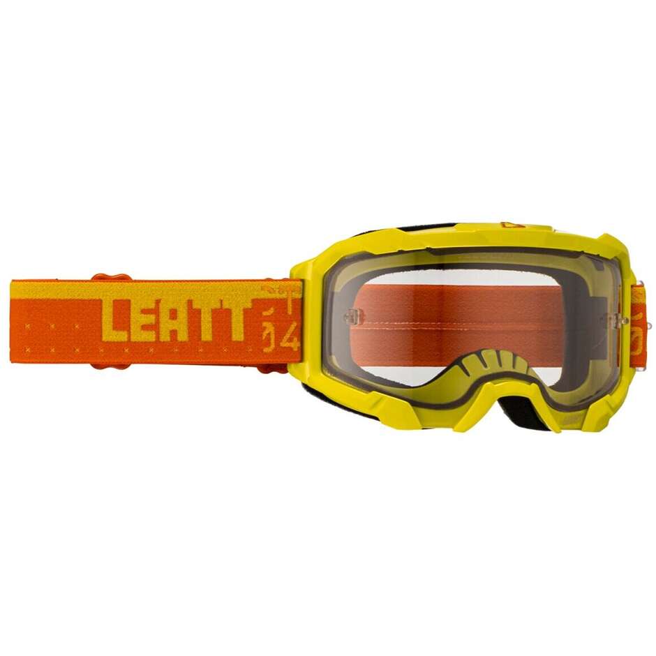 Leatt VELOCITY 4.5 CITRUS CLEAR 83VLT Gelbe Motocross-Maske