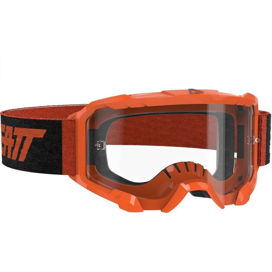 Leatt Velocity 4.5 Neon Orange Clear Cross Enduro Motorcycle Goggles