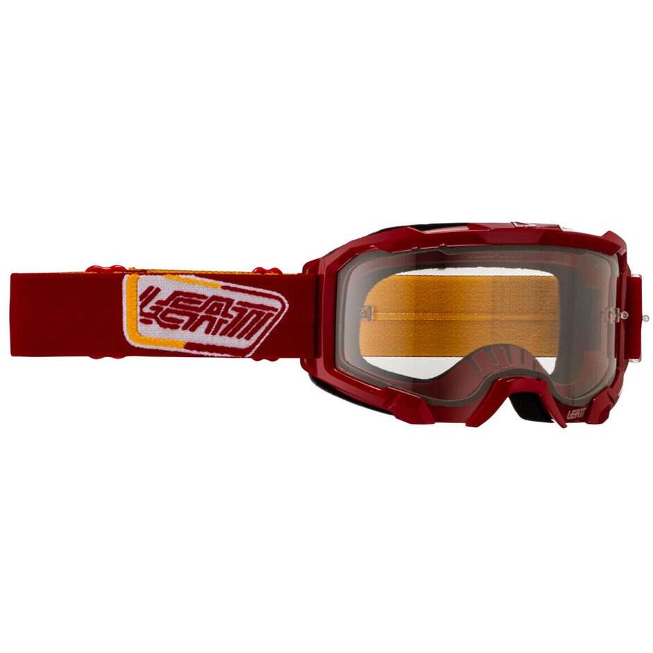 Leatt VELOCITY 4.5 RUBY CLEAR 83VLT Rote Motocross-Maske