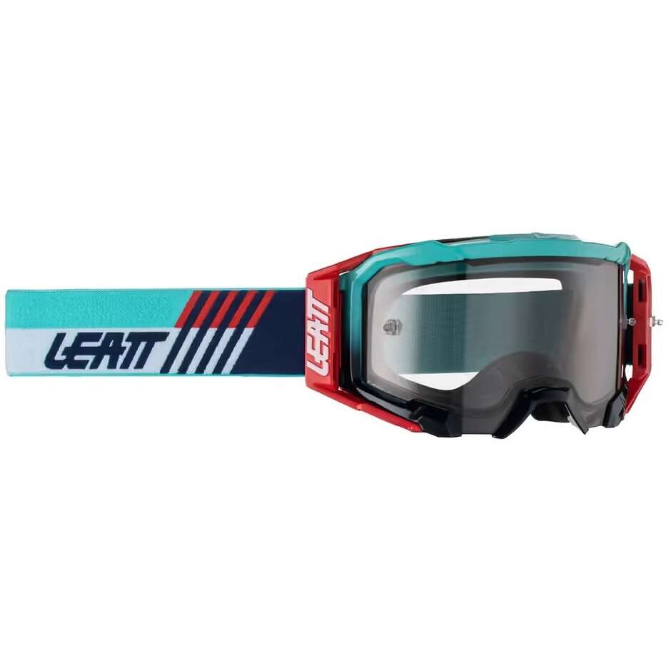 Leatt VELOCITY 5.5 AQUA Cross Enduro Motorradbrille Hellgrau