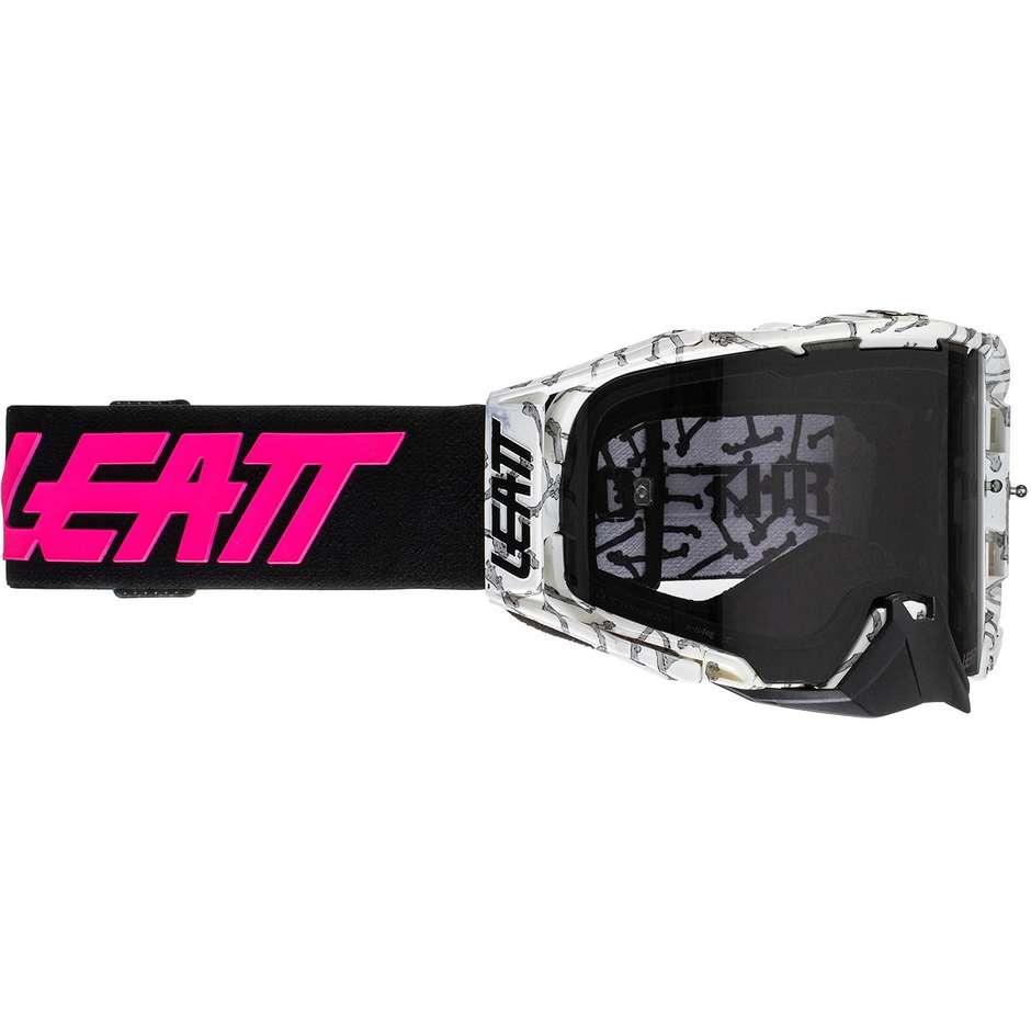 Leatt Velocity 6.5 Bones Smoke Cross Enduro Motorradbrille