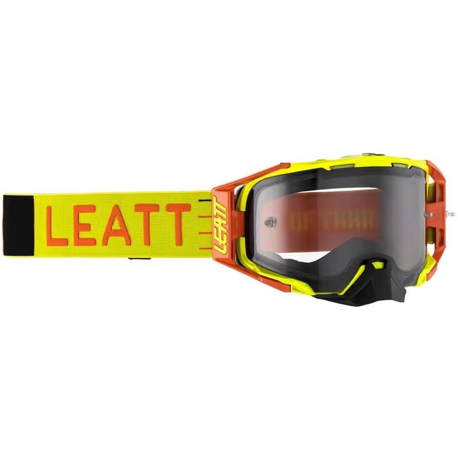 Leatt VELOCITY 6.5 CITRUS Light Gray Cross Enduro Motorcycle Goggles