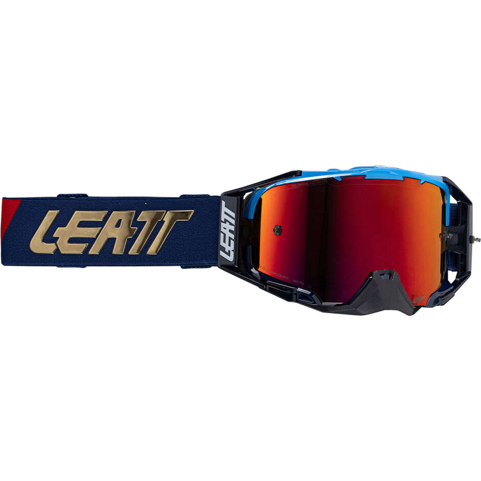 Leatt VELOCITY 6.5 CRYZTAL IRIZ ROYAL FUCHSIA 22VLT Blaue Motocross-Maske