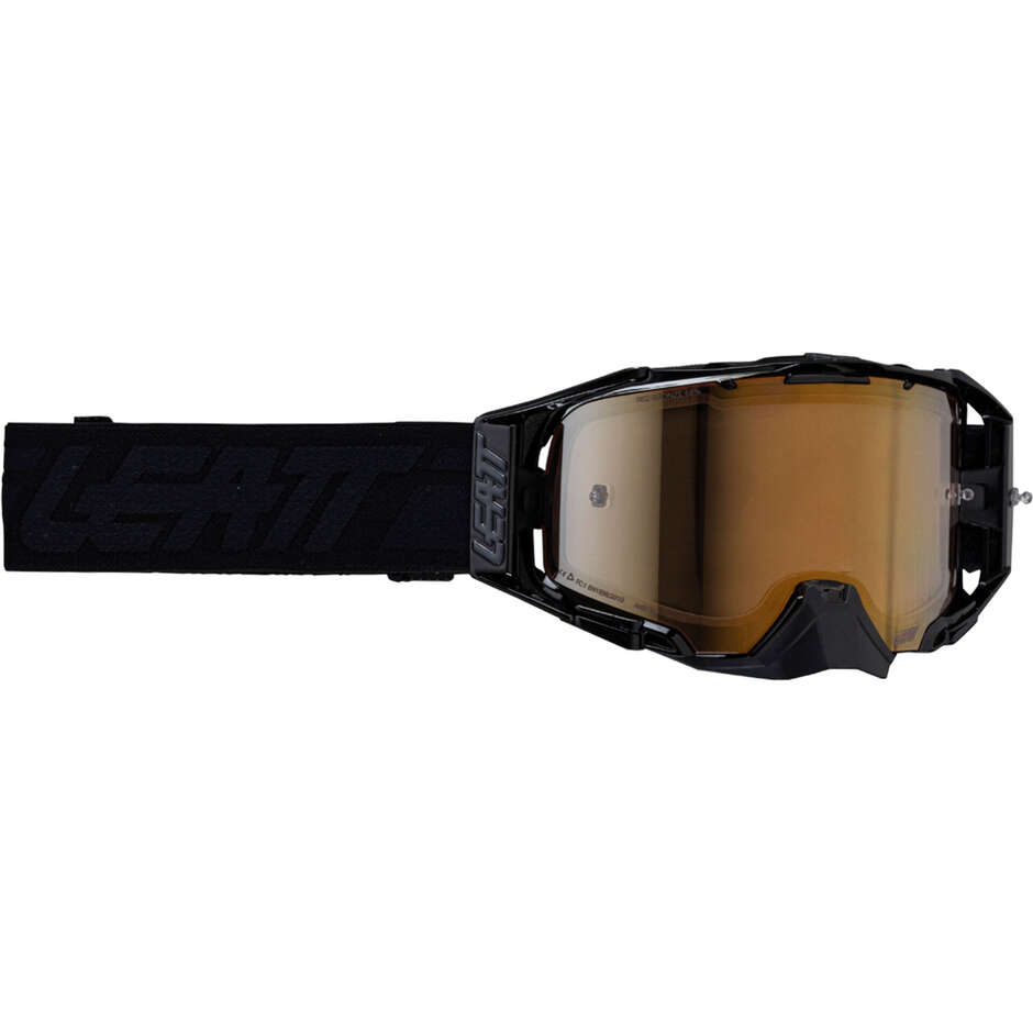 Leatt VELOCITY 6.5 IRIZ STEALTH BRONZE 68VLT Schwarze Motocross-Maske