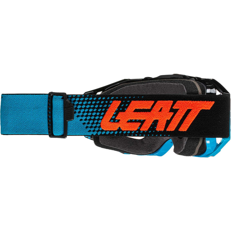 Leatt Velocity 6.5 Neon Bluringe Light Gray Moto Cross Enduro Goggles