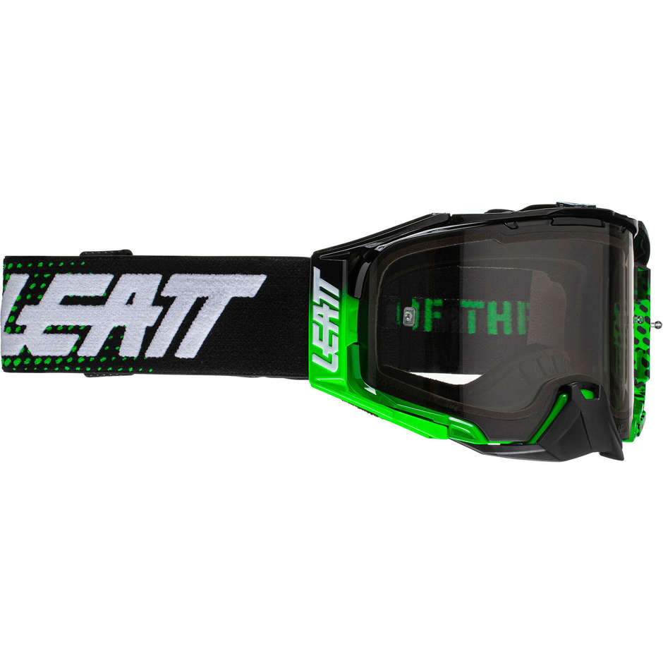 Leatt Velocity 6.5 Neon Lime Light Gray Motorcycle Cross Enduro Goggles