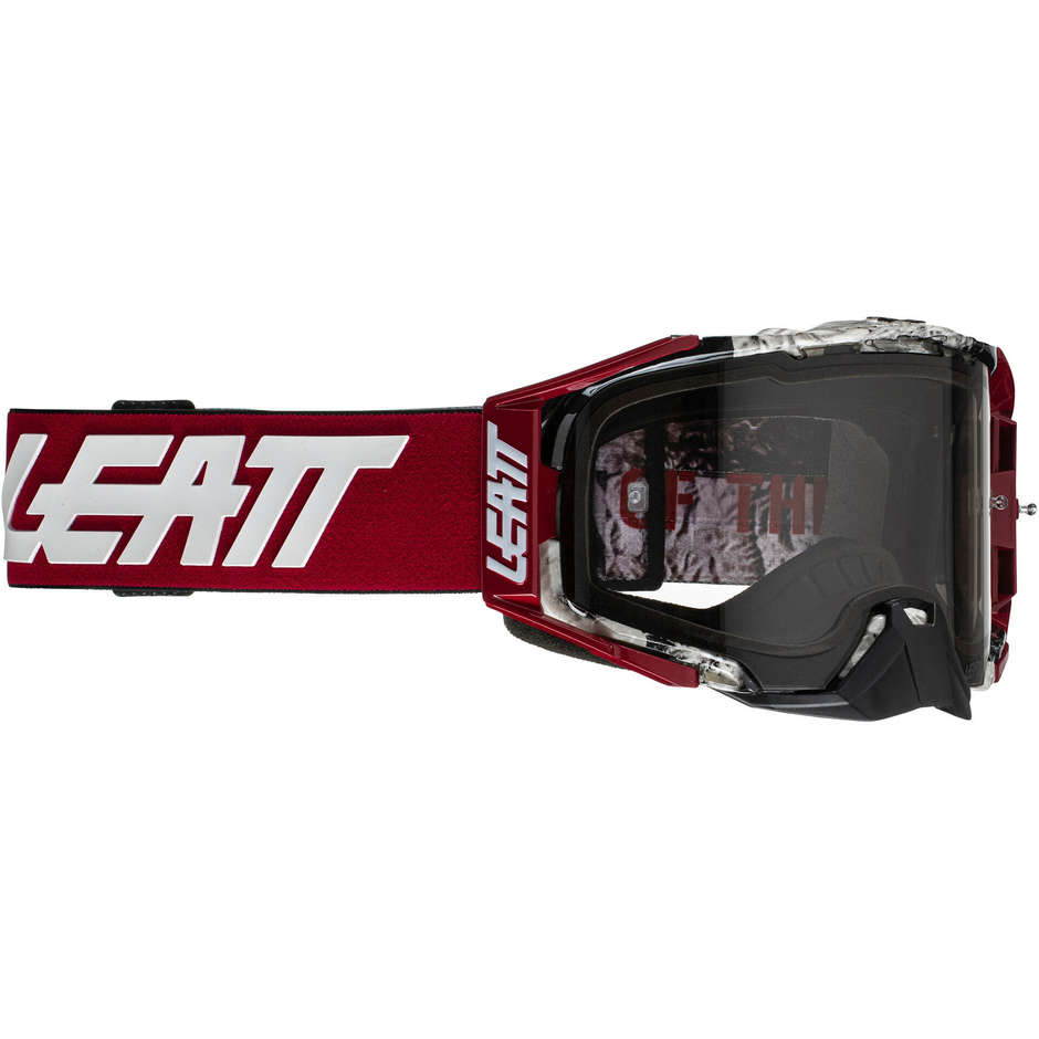 Leatt Velocity 6.5 News Light Gray Cross Enduro Motorcycle Goggles