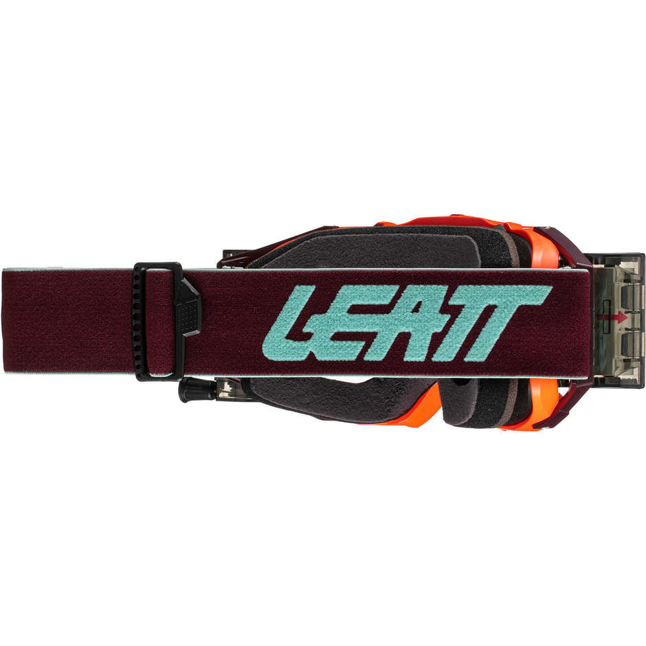 Leatt Velocity 6.5 Roll-Off Cross Enduro Motorradbrille Orange Neon