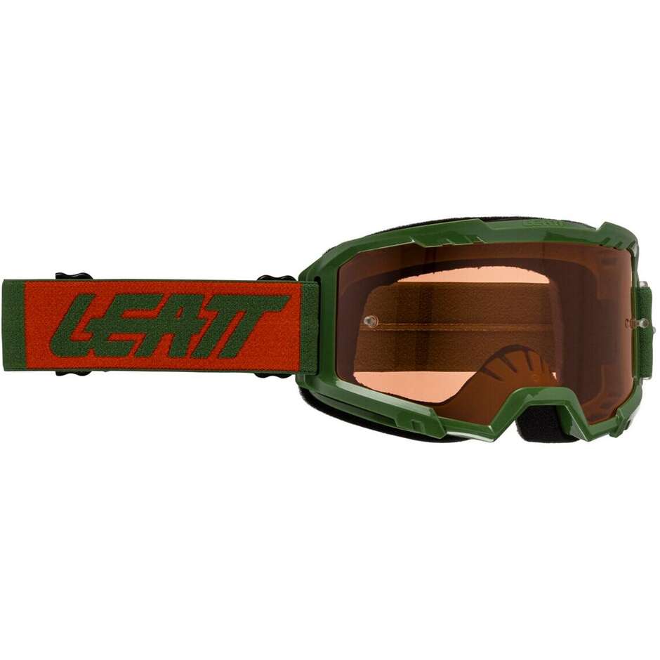 Leatt VIZION 2.5 FOREST ORANGE 60VLT Orange Green Motocross Mask