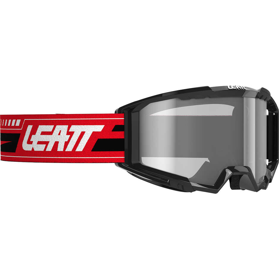 Leatt VIZION 3.5 IRIZ ROT SILBER 35VLT Motocross-Maske Rot