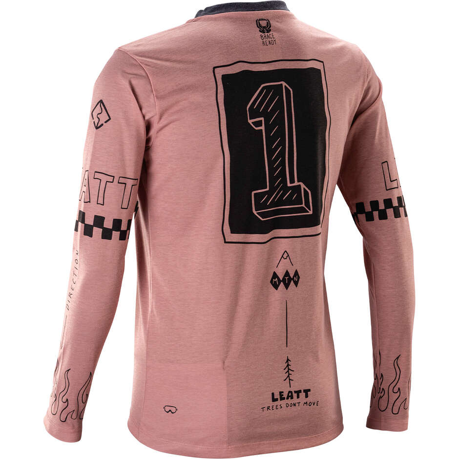Leatt Women's Technical MTB Gravity 3.0 Long Sleeve Jersey - for Enduro and Trail Pink