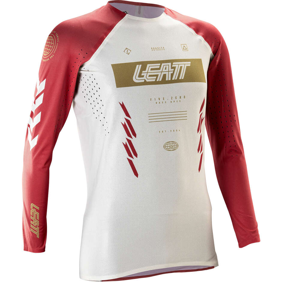 Leatt Women's Technical MTB Gravity 5.0 Jersey - for Enduro and Downhill Red
