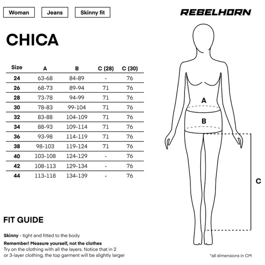 Leggins Moto Donna Rebelhorn CHICA Nero L30