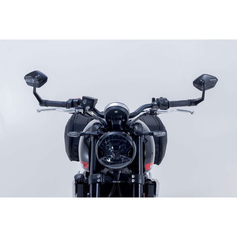 Lenkerenden-Motorradspiegel Sw-Motech MIR.11.842.10000 Für TRIUMPH Street Triple765 R (17-24); Speed Triple1050 (19-20); Trident660 (21-24); Speed Twin1200 (22-24)