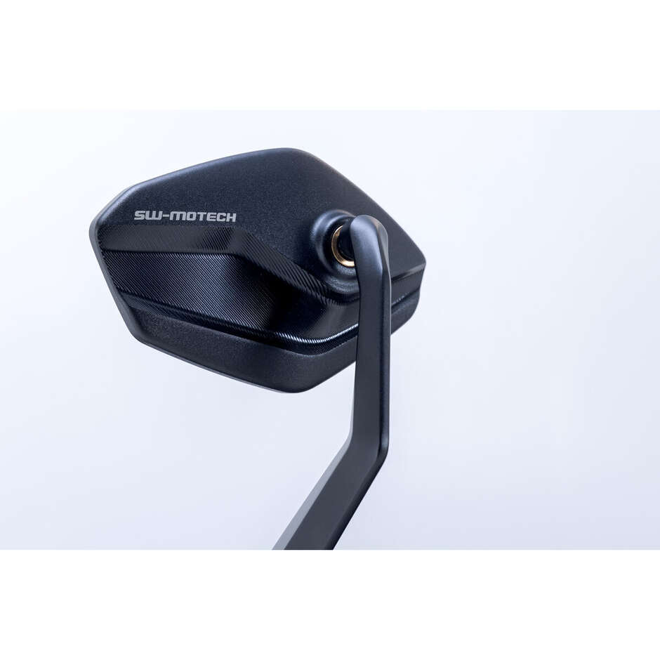 Lenkerenden-Motorradspiegel Sw-Motech MIR.11.842.10000 Für TRIUMPH Street Triple765 R (17-24); Speed Triple1050 (19-20); Trident660 (21-24); Speed Twin1200 (22-24)