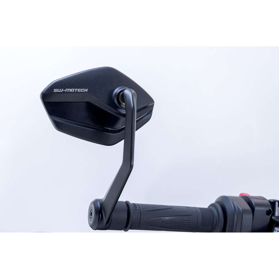 Lenkerenden-Motorradspiegel Sw-Motech MIR.11.842.10000 Für TRIUMPH Street Triple765 R (17-24); Speed Triple1050 (19-20); Trident660 (21-24); Speed Twin1200 (22-24)