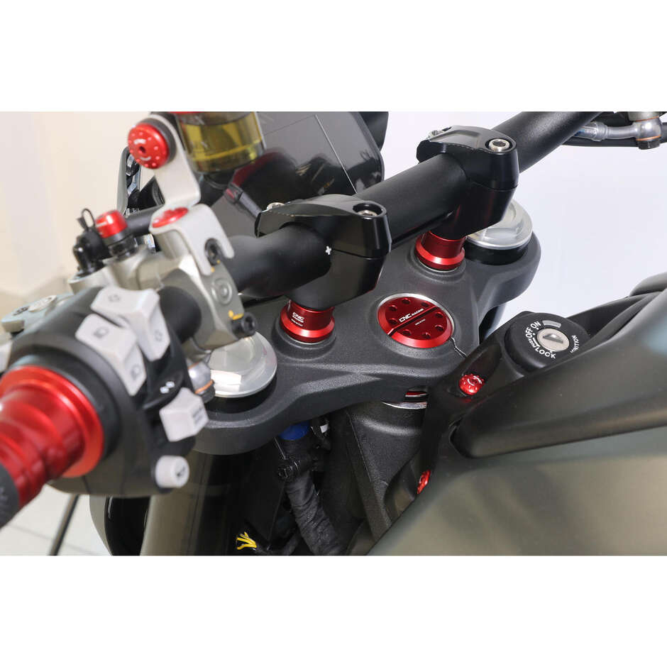 Lenkererhöhung RM259 H 20mm Ducati Monster 937 Streetfighter V2 V4 CNC Racing Schwarz