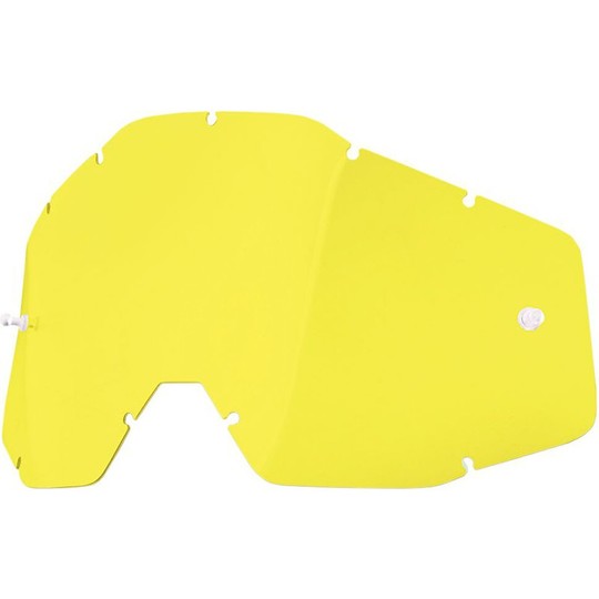 Lentille jaune d'origine pour lunettes 100% Racecraft Accuri et Strata