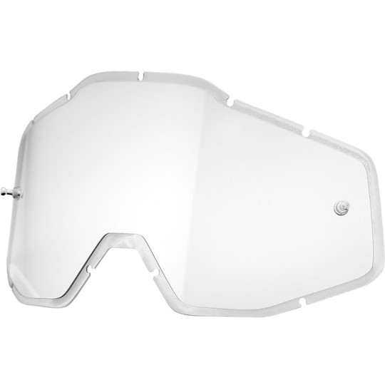 Lentille transparente pré-incurvée d'origine pour lunettes 100% Accec et Strata Racecraft