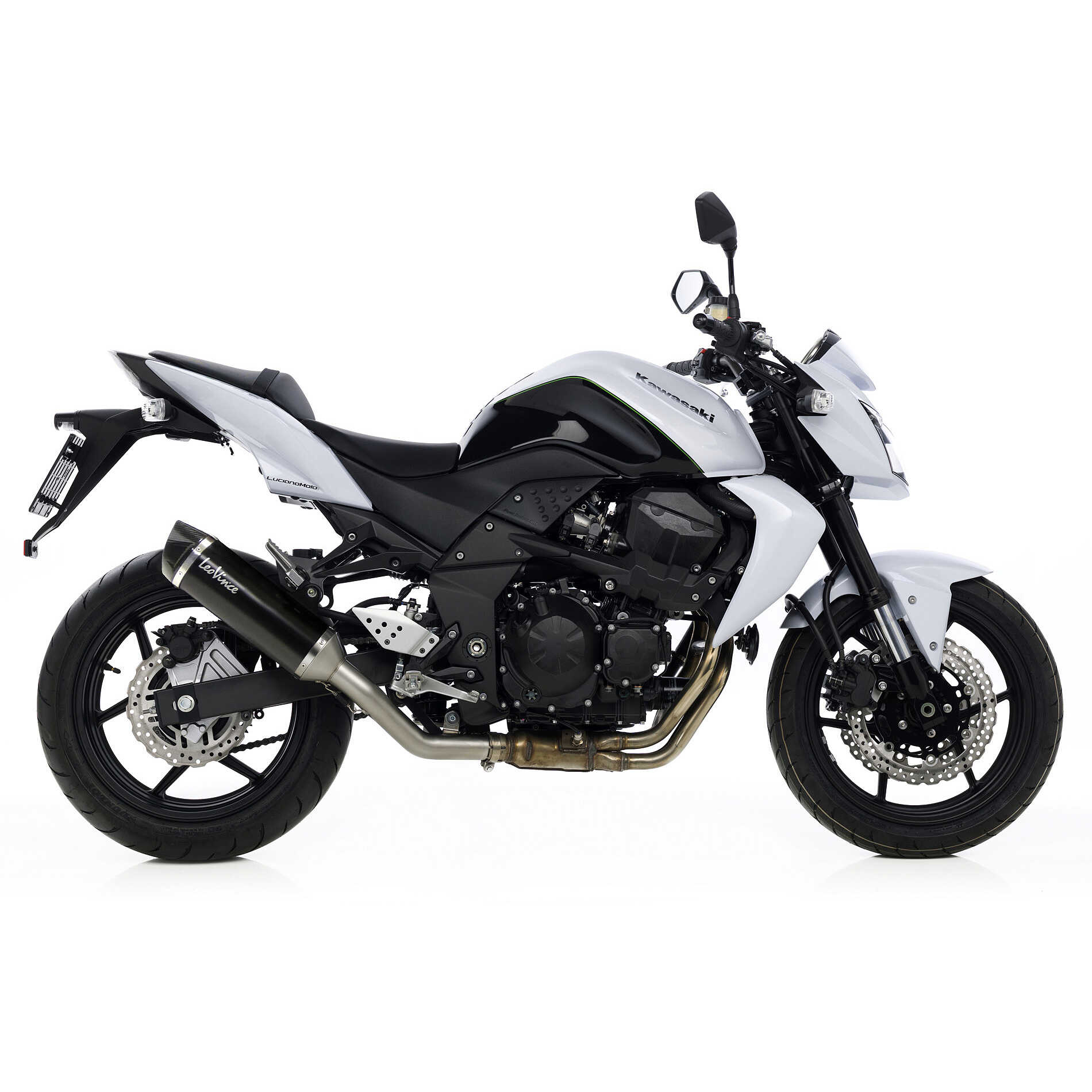 monoha Leovince 14007 BLACK Slip-On Exhaust For KAWASAKI Z750 (07-14