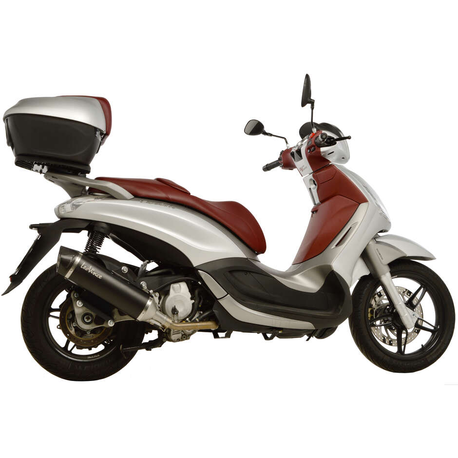 Leovince 14025 BLACK Slip-On Exhaust Specific for PIAGGIO Beverly 350 Sport Touring (11-16)