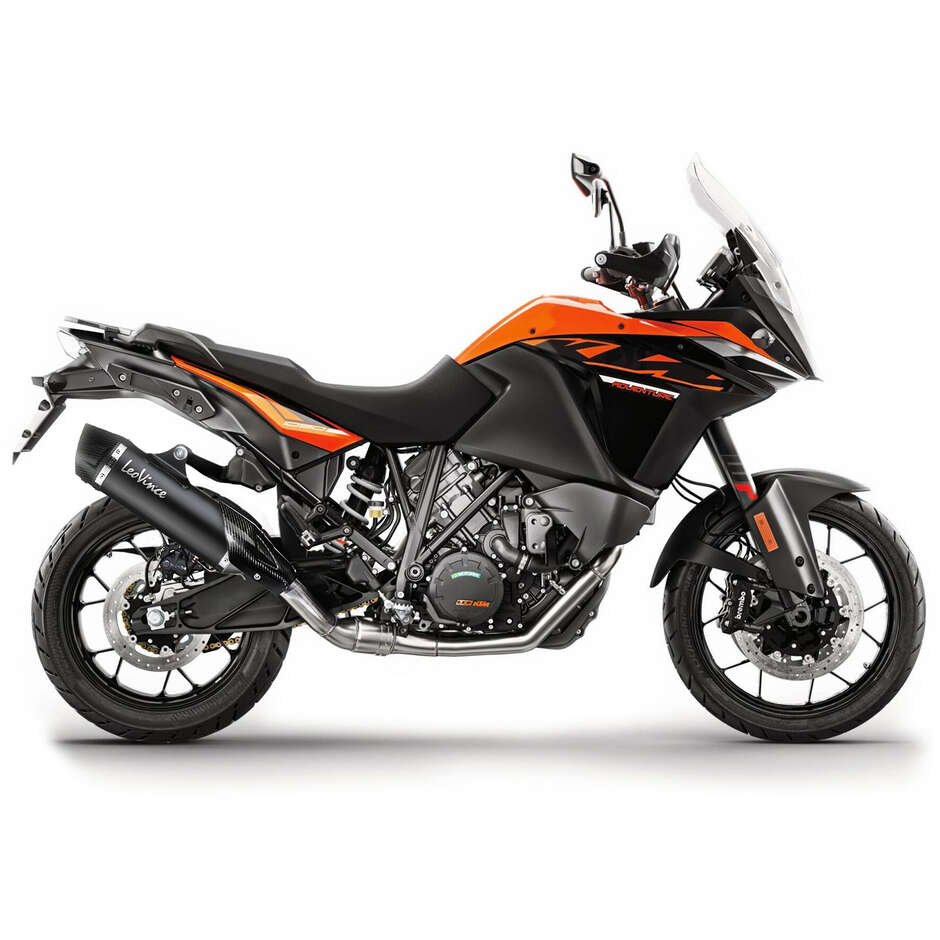 Leovince 14045 BLACK Slip-On Exhaust Specific for KTM 1090 Adventure/R (17-19); 1290 Super Adventure R/S/T (17-20)