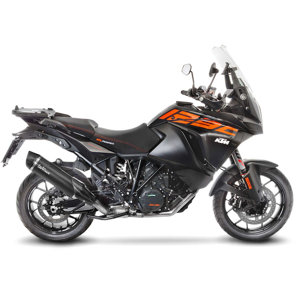Leovince 14045 BLACK Slip-On Exhaust Specific for KTM 1090 Adventure/R (17-19); 1290 Super Adventure R/S/T (17-20)