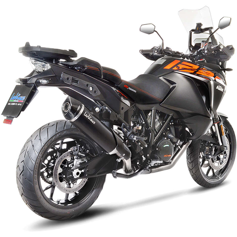 Leovince 14045 BLACK Slip-On Exhaust Specific for KTM 1090 Adventure/R (17-19); 1290 Super Adventure R/S/T (17-20)