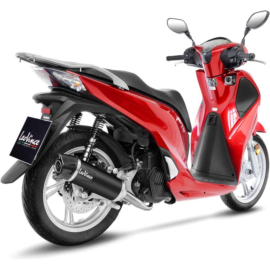 Leovince 14061K BLACK Full System Exhaust System Specific For HONDA SH125i (17-19)