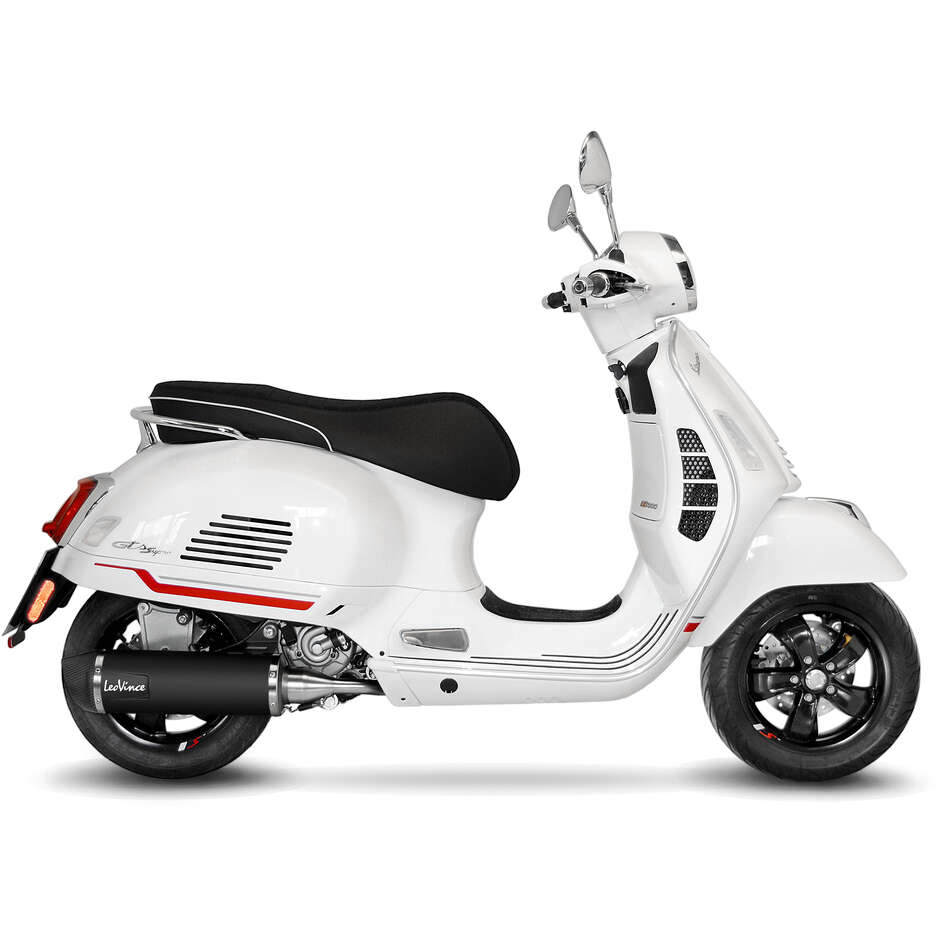 Leovince 14071K BLACK Full System Exhaust System Specific for PIAGGIO Vespa GTS300 HPE/RACING SIXTIES/SUPER/SEI GIORNI/SPORT/TECH/TOURING (21-24)
