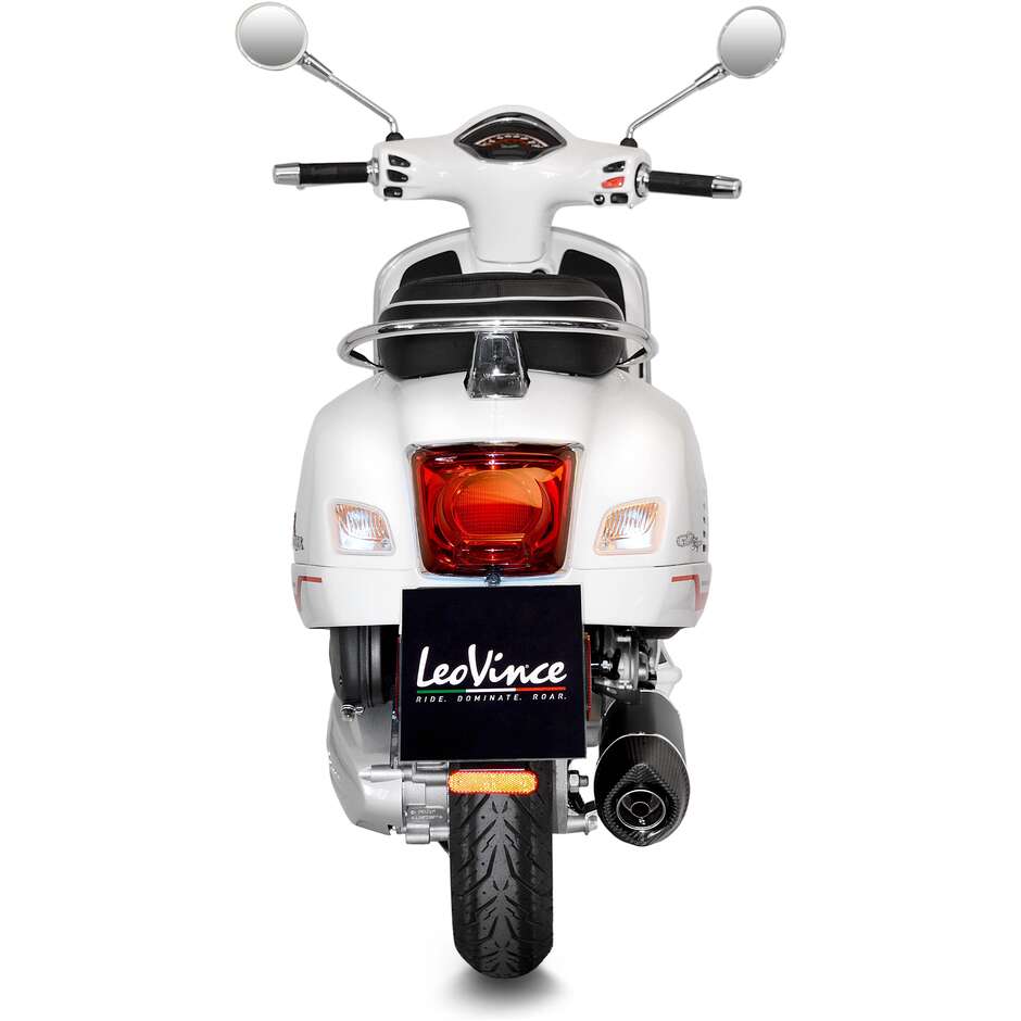 Leovince 14071K BLACK Full System Exhaust System Specific for PIAGGIO Vespa GTS300 HPE/RACING SIXTIES/SUPER/SEI GIORNI/SPORT/TECH/TOURING (21-24)