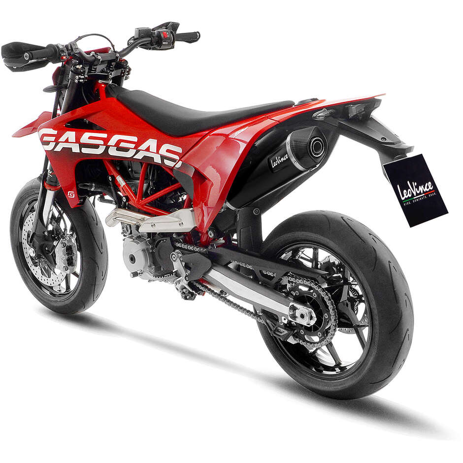 Leovince 14072U BLACK Slip-On Exhaust Specific for GAS GAS ES700 - SM700 (22-24); KTM 690 SMC R - 690 ENDURO R (19-24)