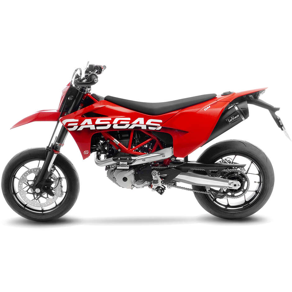 Leovince 14073K BLACK Full System Exhaust System Specific for GAS GAS ES700 - SM700 (22-24); KTM 690 SMC R - 690 ENDURO R (19-24)