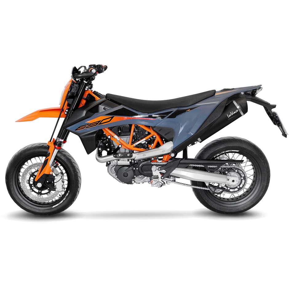 Leovince 14073K BLACK Full System Exhaust System Specific for GAS GAS ES700 - SM700 (22-24); KTM 690 SMC R - 690 ENDURO R (19-24)