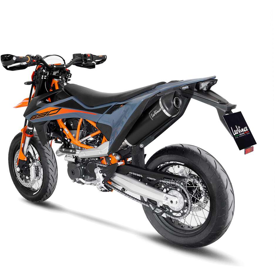 Leovince 14073K BLACK Full System Exhaust System Specific for GAS GAS ES700 - SM700 (22-24); KTM 690 SMC R - 690 ENDURO R (19-24)